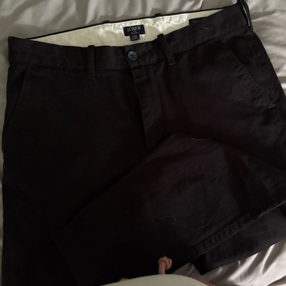 J. Crew Men's Black Chino Shorts